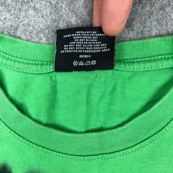 Ice Cream BBC Billionaire Boys Club Shirt Mens XL Green Tie Dye Lets Have Some - Picture 14 of 15